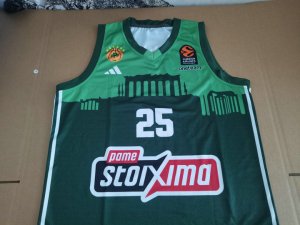 25 NUNN Panathinaikos Athens Basketball Jersey Green